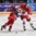ST. CATHARINES, CANADA - JANUARY 11: Russia's Landysh Falyakhova #11 skates the puck against Czech Republic's Tereza Topolska #28 during preliminary round action at the 2016 IIHF Ice Hockey U18 Women's World Championship. (Photo by Francois Laplante/HHOF-IIHF Images)

